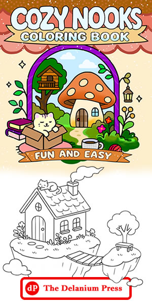 Cozy Nooks Coloring Book From The Delanium Press