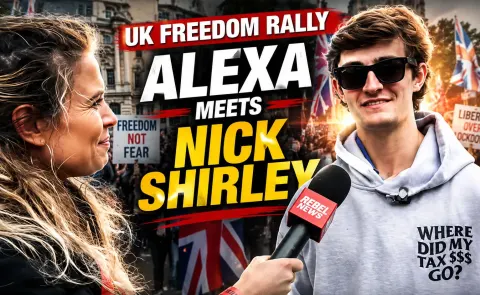 Nick Shirley Covers the Unite The Kingdom Rally With Alexa Lavoie